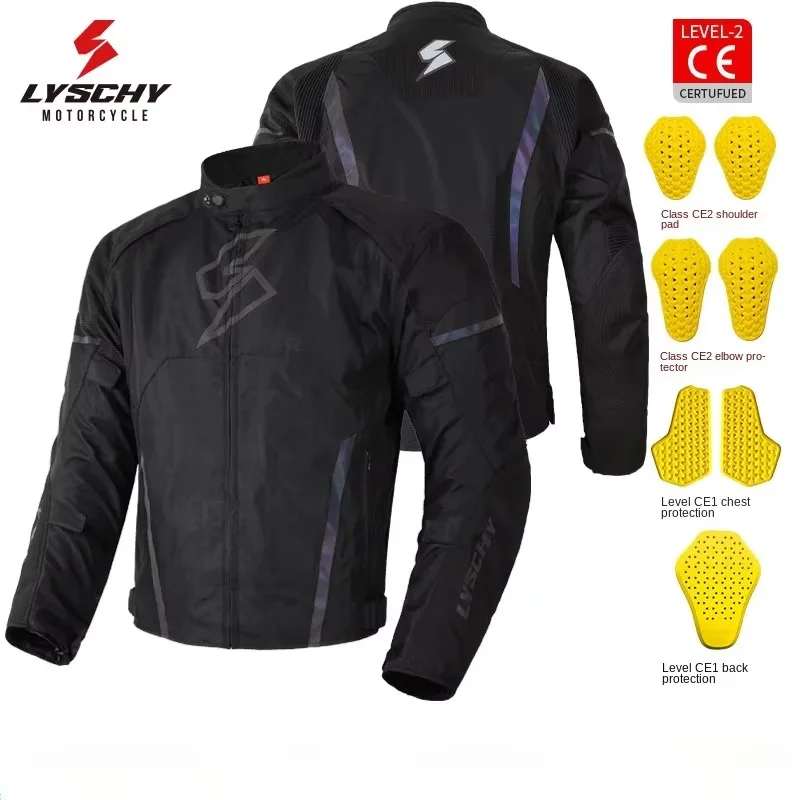 Motorcycle Jacket Men's and Women's Four Season Anti-fall Waterproof Motorcycle Jacket Warm Commuter Jacket CE2 Protective Gear