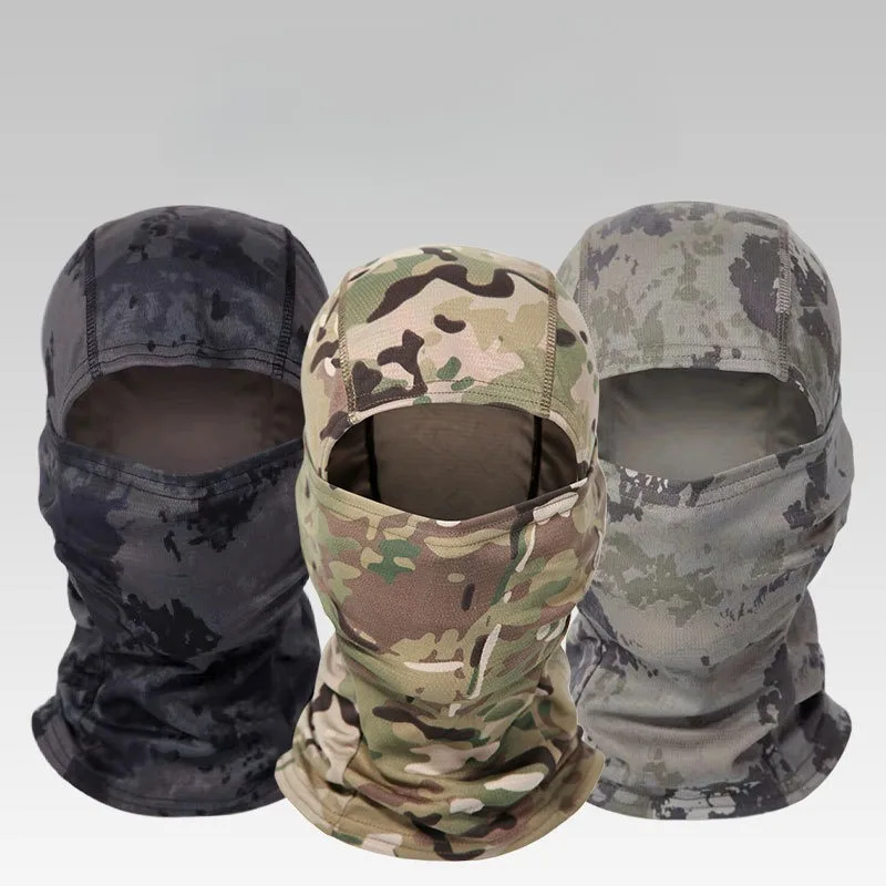 Camouflage Neck Gaiter - UV Sun Protection Balaclava for Men, Summer Cycling Fishing Face Mask Windproof Breathable Hood Scarf