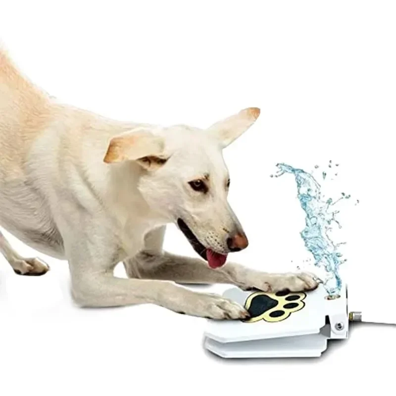 Pet Water Drinking Feeder Dog Paw Water Supply Fountain for Dog Durable Trouble-Free Foot Pedal Operate Drinker