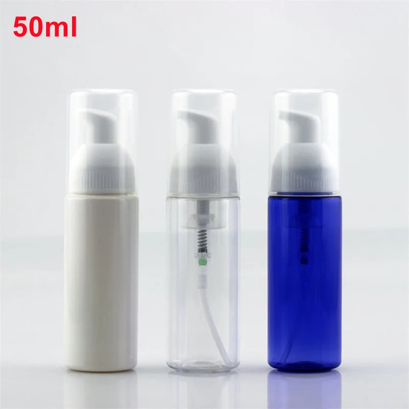 

500pcs 50ml Foaming Soap Bottle Empty Plastic Mousse Facial Cleanser Pump Bottle Refillable Lotion Shampoo Dispenser for Travel