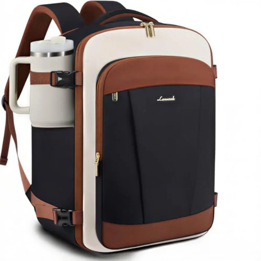 

40L Travel Backpack for Women and Men Airline Approved Carry On Backpack TSA Personal Item Bag fits 17.3 Inch Laptop Waterproof