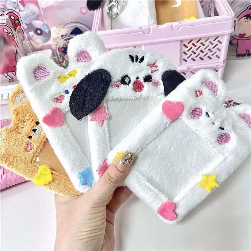 

Fluffy Animal Photocard Holder Korean Idol Korean Style Plush Photocard Holder Cartoon INS Bus Card Holder Outdoor