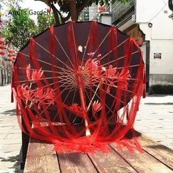 Parapluie en dentelle pour spectacle de danse chinoise, classique, Hanfu, papier d'huile, fée, ancien