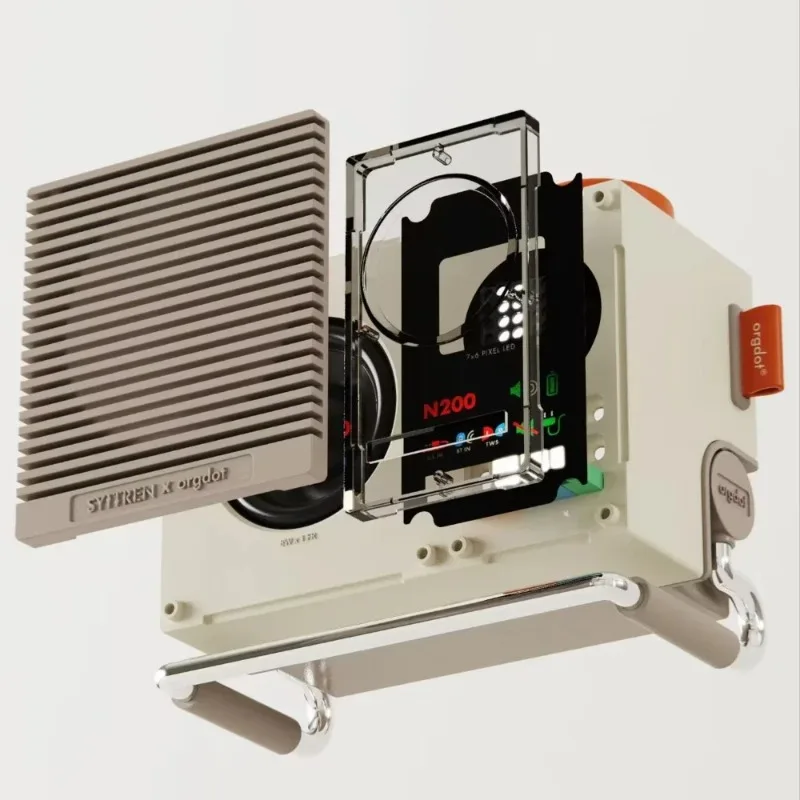 SYITREN N200 Bluetooth5.3 Desktop Speaker Retro Sound Small Computer Mini Audio Gaming HiFi Stereo Laptop Desktop Ornament  Gift