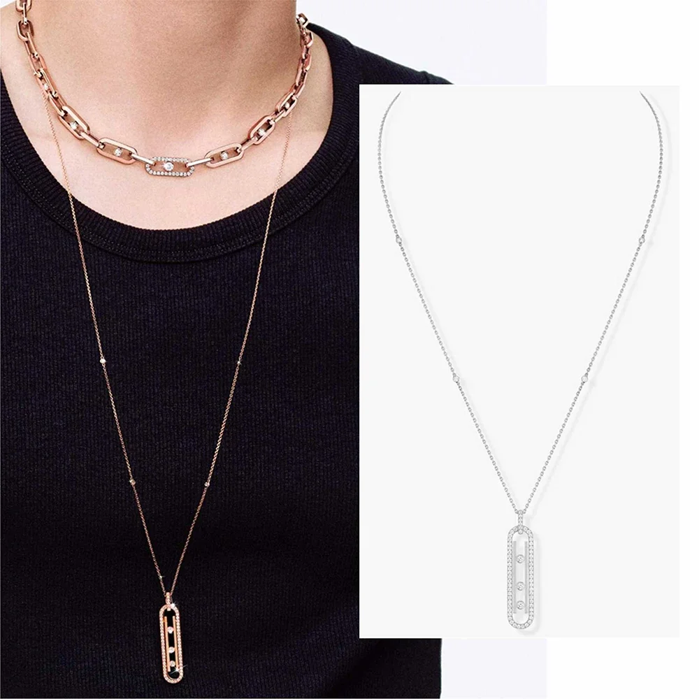 

High end luxury original jewelry s925 silver women's necklace, selected as a holiday gift for girlfriends Mother's Day Gift