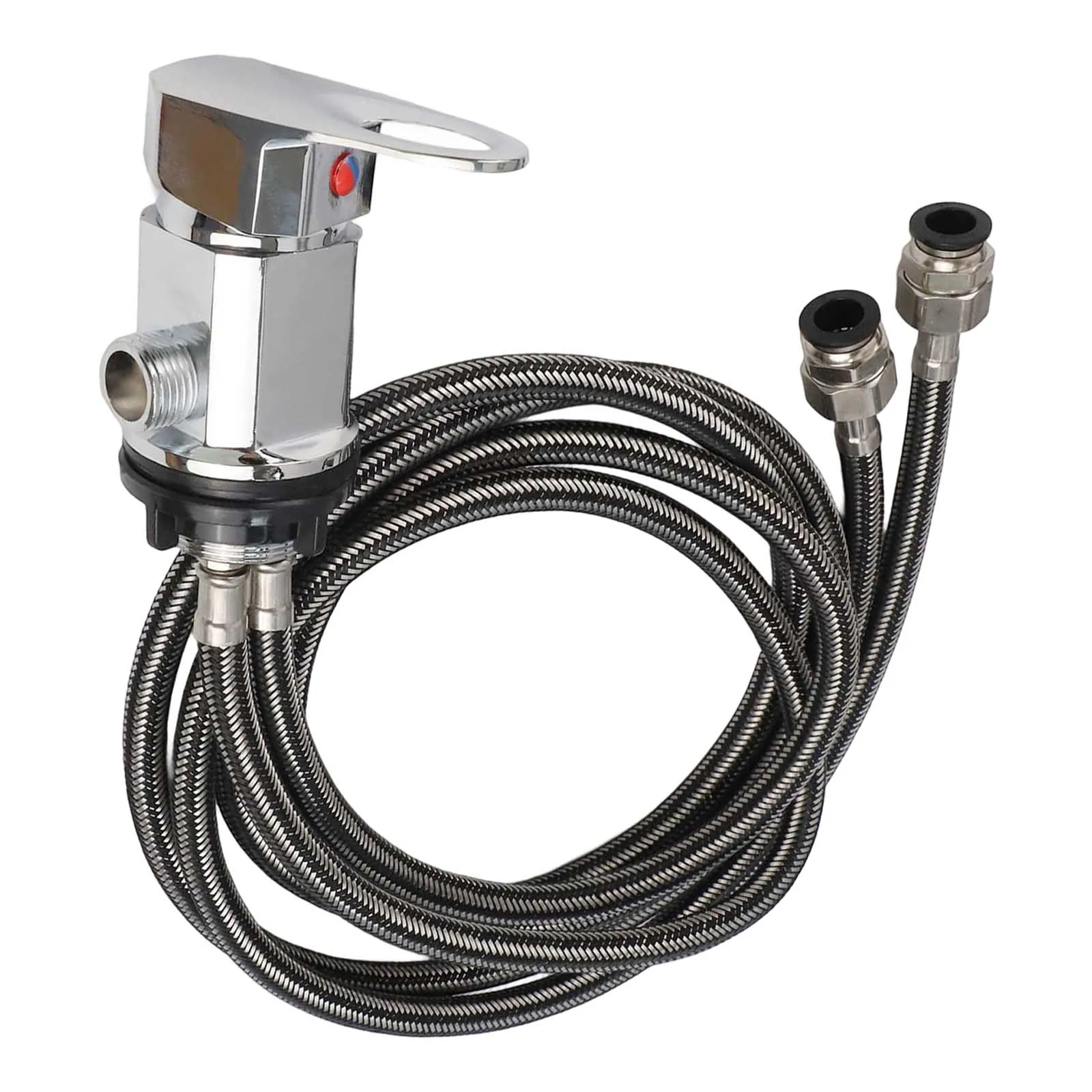 Zinc Alloy and Stainless Steel Shower Mixer for RVs 1500mm Push Mount Enhancing Daily Shower and Hygiene Experience