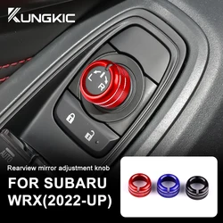 Car Rearview Window Metal Knob For Subaru WRX/WRX STI 2022 2023 2024 Cover Adjustment Knob Ring Interior Accessories Trim