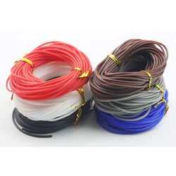 2Yards /LOT 2/3/4MM Hollow Rubber Tube Rope Candy Colored Hose DIY Jewelry Necklace Making Bracelet Accessories