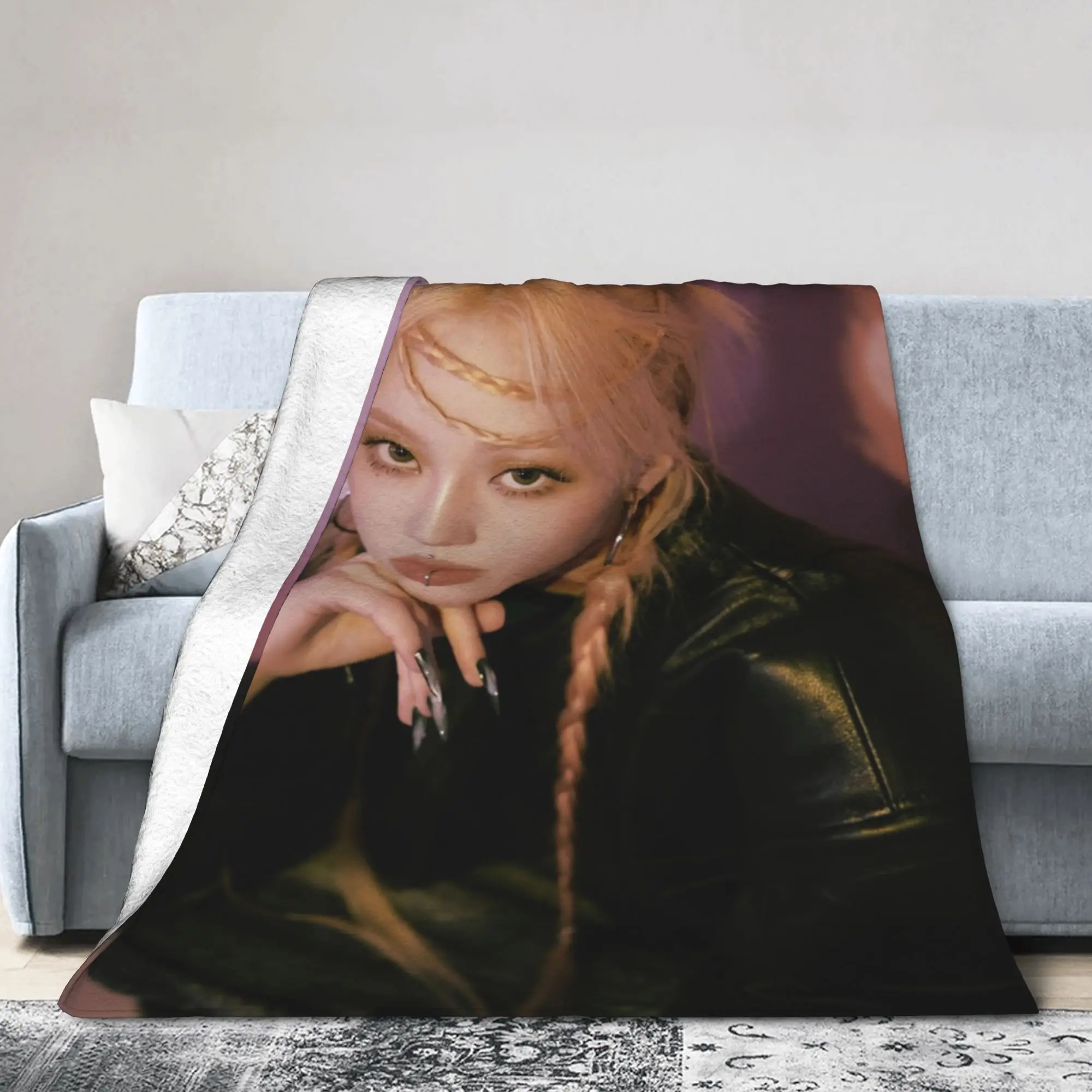 

Kpop AESPAs WINTER SUPERNOVA Одеяла Флисовое расслабляющее ультра-мягкое одеяло для кровати Плюшевое тонкое одеяло