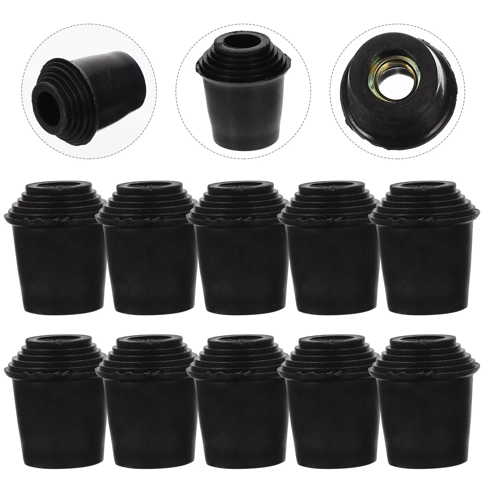 

10Pcs Non- Drum Set Cushion Rubber Bass Drum Sleeve Practical Accessory for Musicians