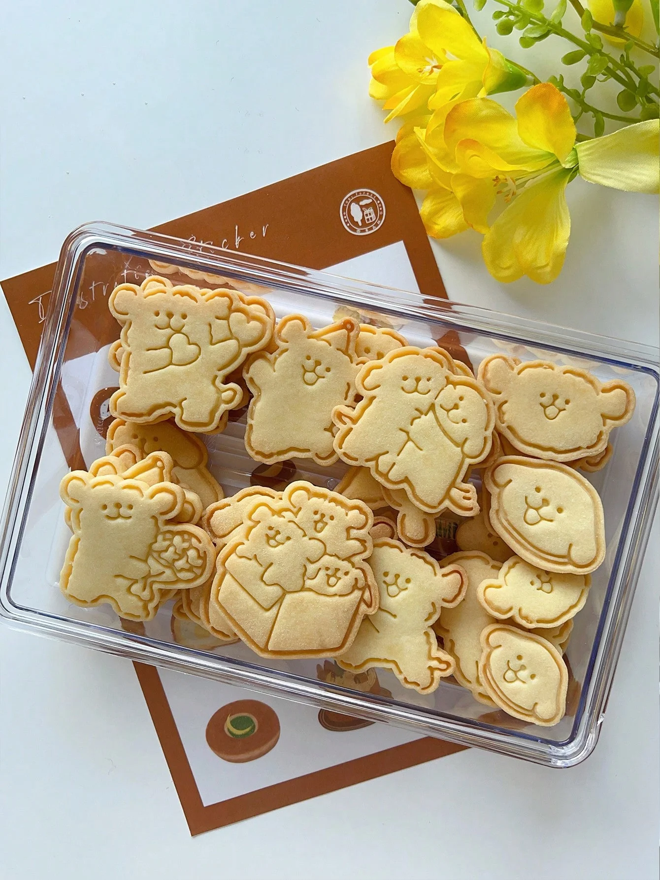 قالب كوكي جرو الخط، طوابع البسكويت، قواطع البسكويت وقوالب الحلوى مع أنماط جرو لطيفة مختلفة، أدوات مطبخ ذاتية الصنع