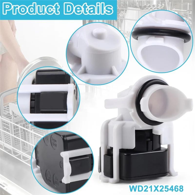 

AT44-WD21X25468 Dishwasher Pressure Sensor Replacement, Compatible For GE Washer, Replaceable WD21X25468, AP6976524