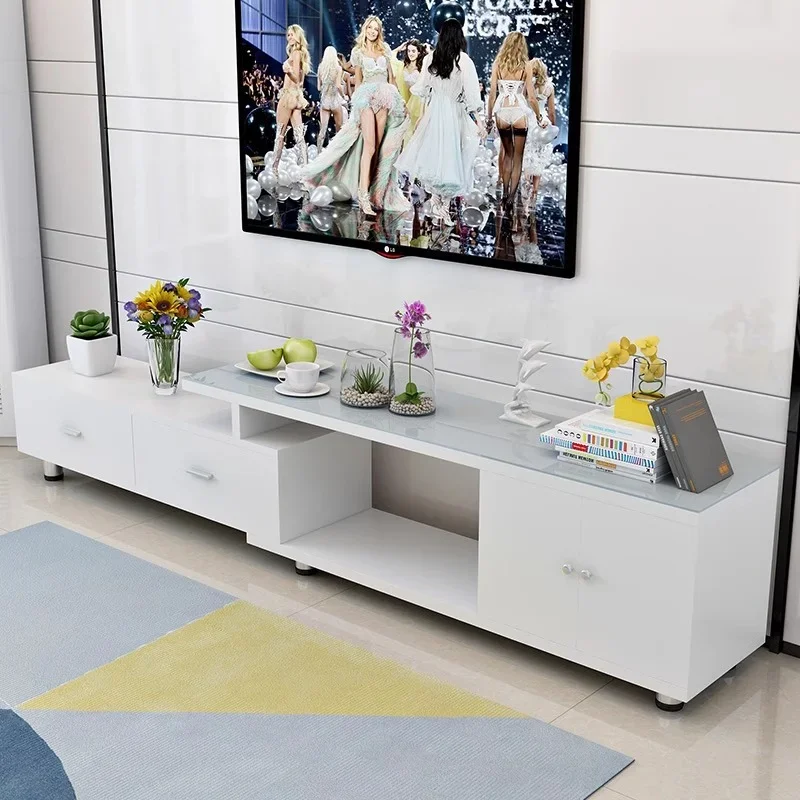 

KFZ-95Light Luxury TV Cabinet Tea Table Combination of Northern Europe Modern Simple Size Living Room Household Rectangular