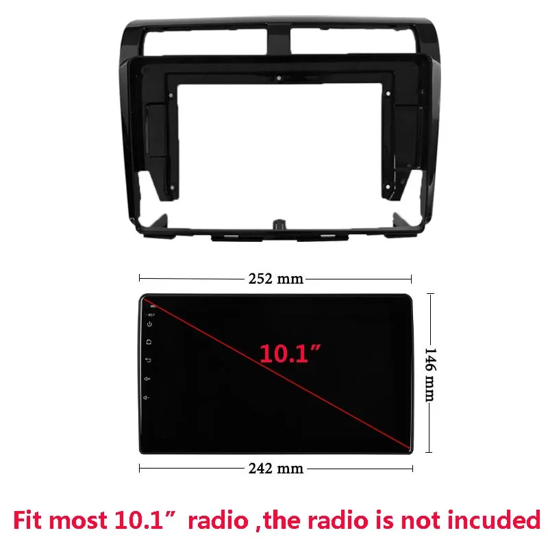 Car Radio Fascias For PERODUA MyVi II 2011 2012 2013 2014 Auto Stereo Dashboard Panel Mounting Bezel Faceplate Frame Dash Kit