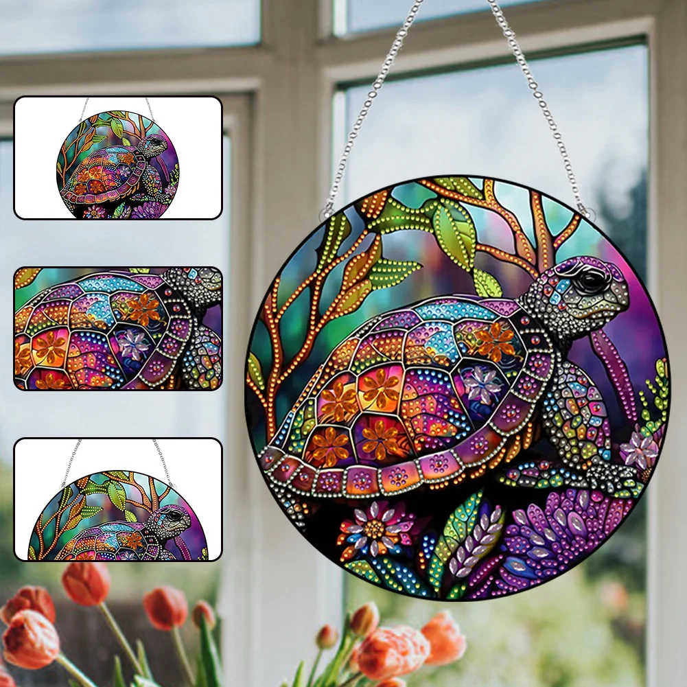 

Home Decor Diamond Art Pendant DIY Wall Hanging Art Classic Style Resin Crystal Diamond Painting for Entrance or Living Space