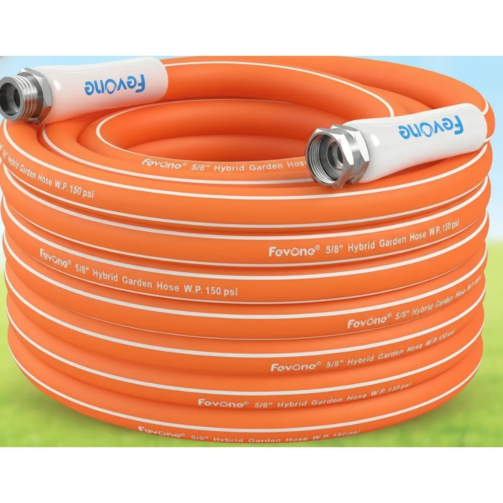 

50ft Lightweight Garden Hose, Flexible Durable Water Hose with Leak-Free Connections for Easy Yard Use