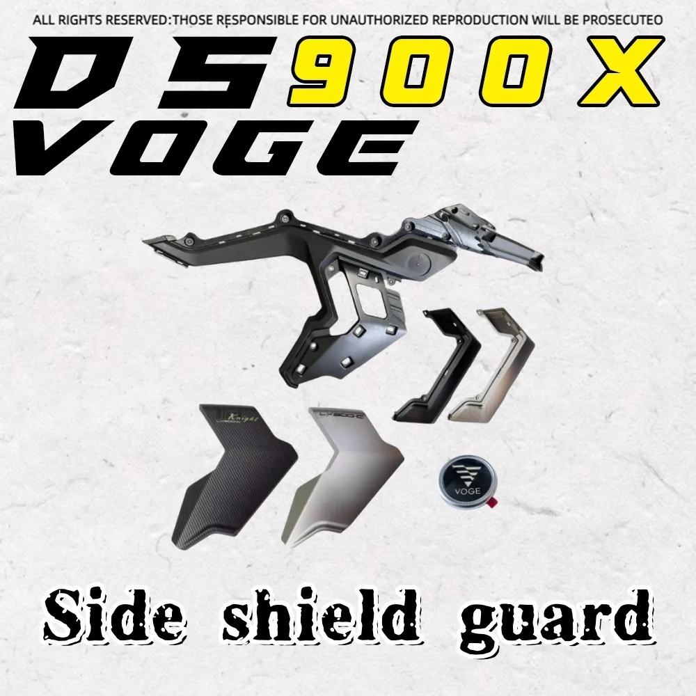 

VOGE DS900X 900DS original left and right windshield side decorative cover guard plate belly plate pattern hard label