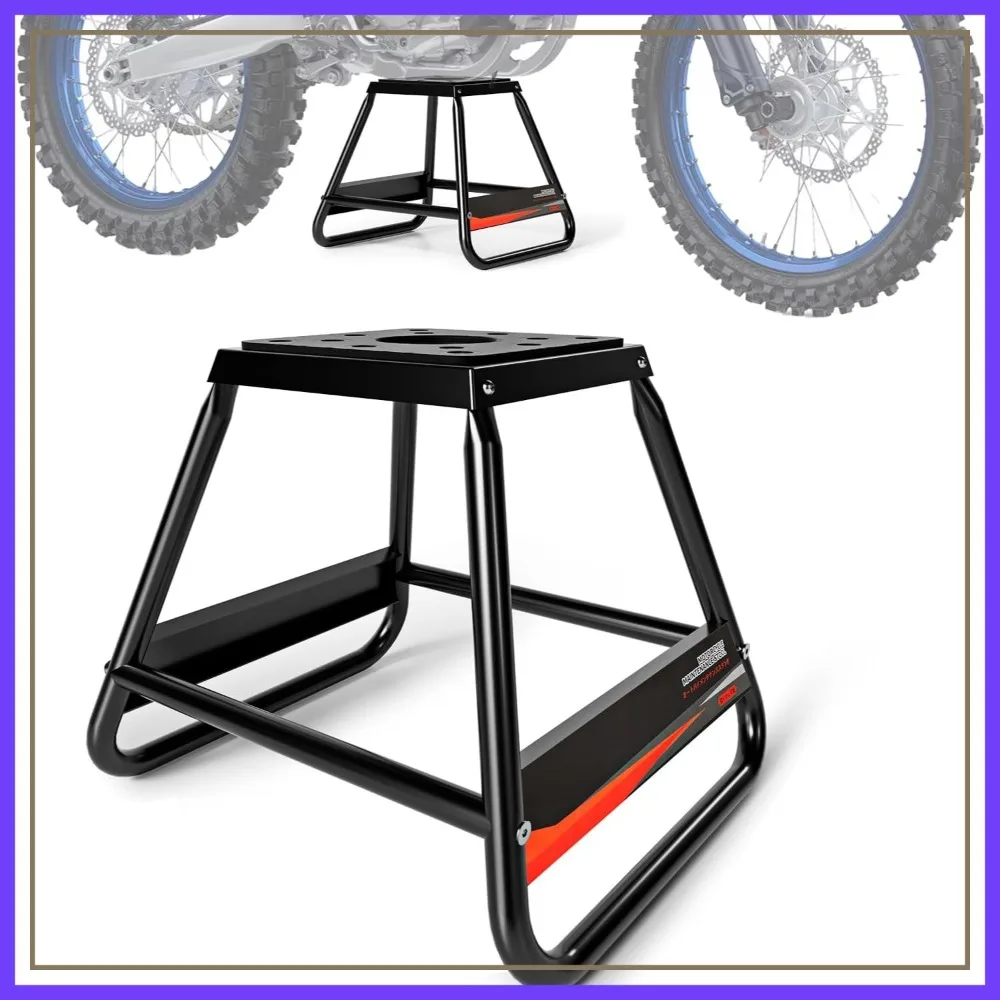 

Universal Dirt Bike Stand, Heavy Duty Motorcycle Lift Panel, Anti-Slip Detachable Maintenance Stand for Most Motocross Enduro Dual Sport