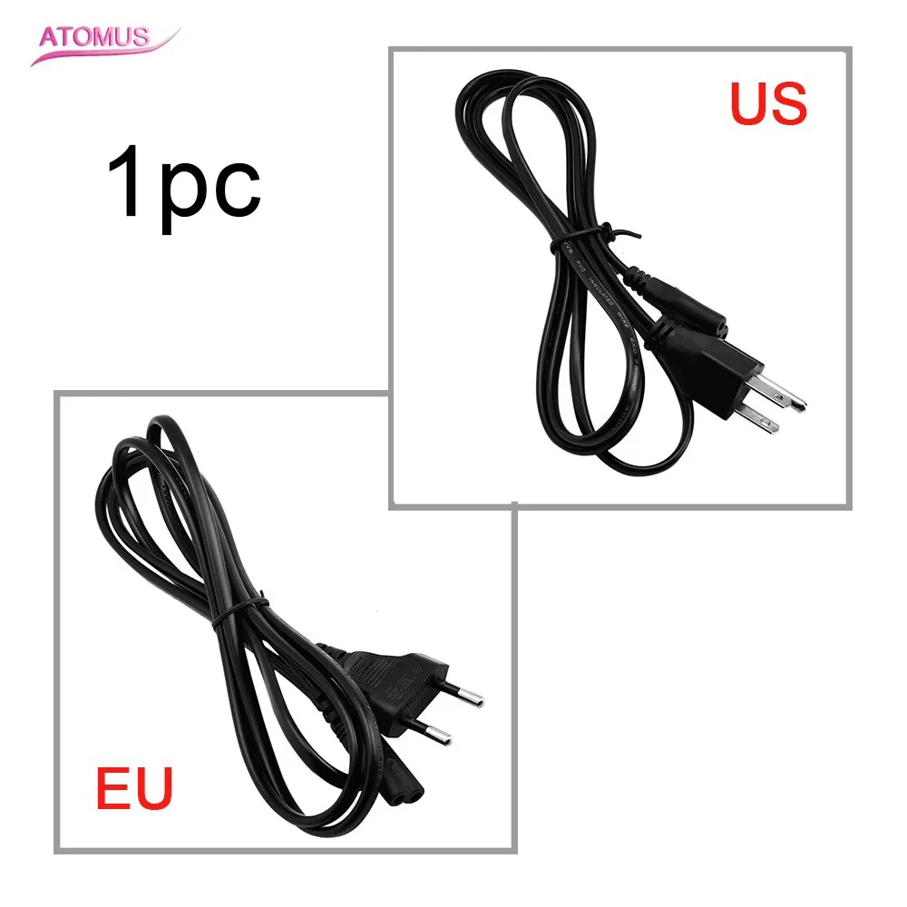 1PC EU US UK Tattoo Power Cord Plug Small Head Rubber Silicone Tattoo Power Cable For Tattoo Supply
