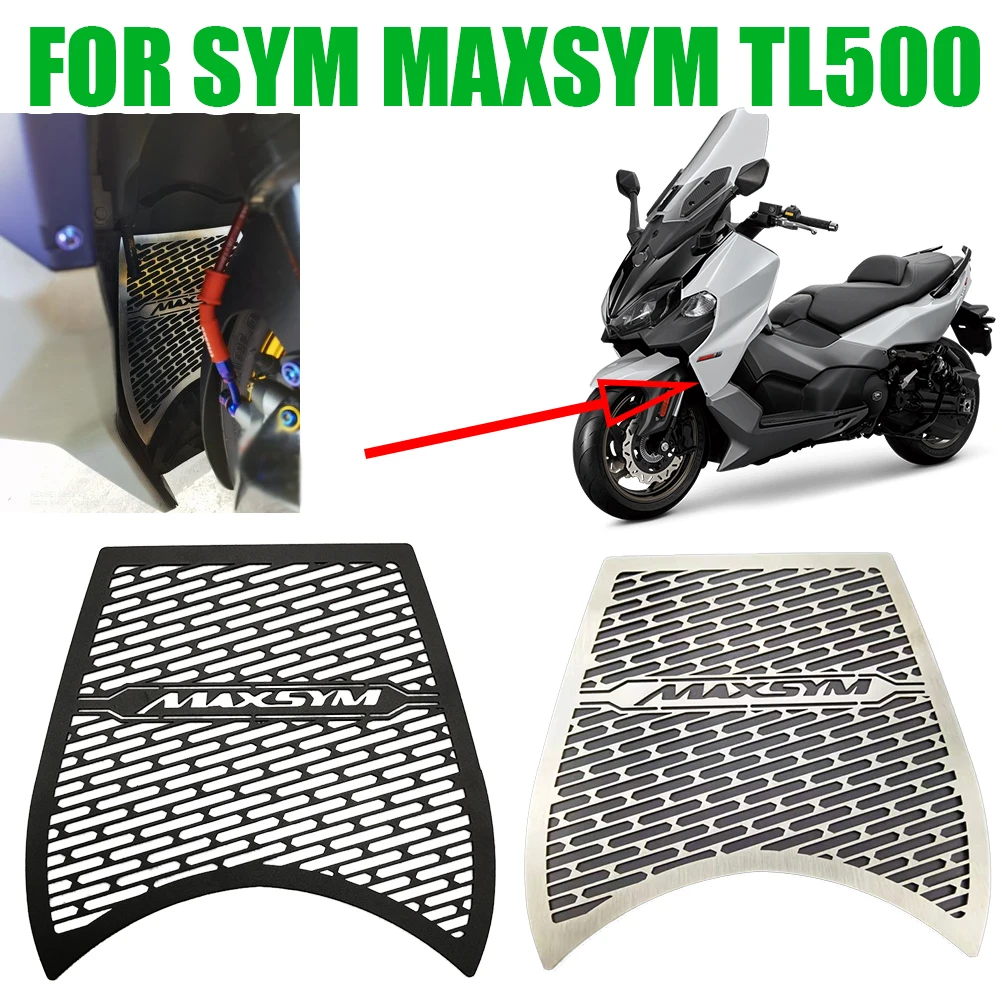 For SYM Maxsym TL500 TL 500 Motorcycle Accessories Radiator Grill Guard Grille Protector Cover Protection Mesh Net For Fender