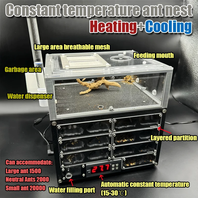 Ant Farm Constant Temperature Ant Nest Cooling Heating Ant Nest Large Ant Nest Large Capacity 3D Printing Unlimited Expansion