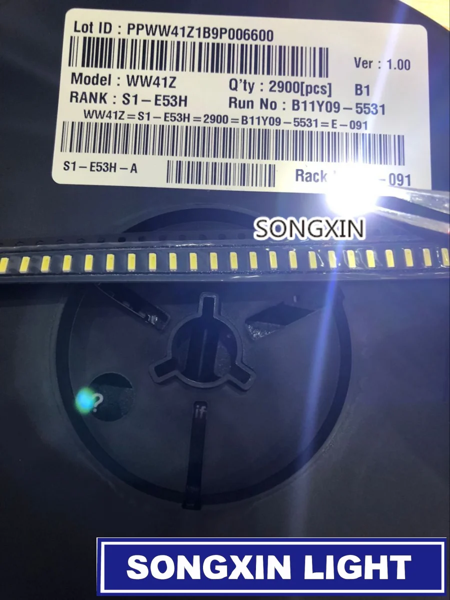 100 peças para led lcd backlight tv aplicação led backlight 0.5w 3v 4014 branco fresco led lcd tv backlight tv aplicação diodo