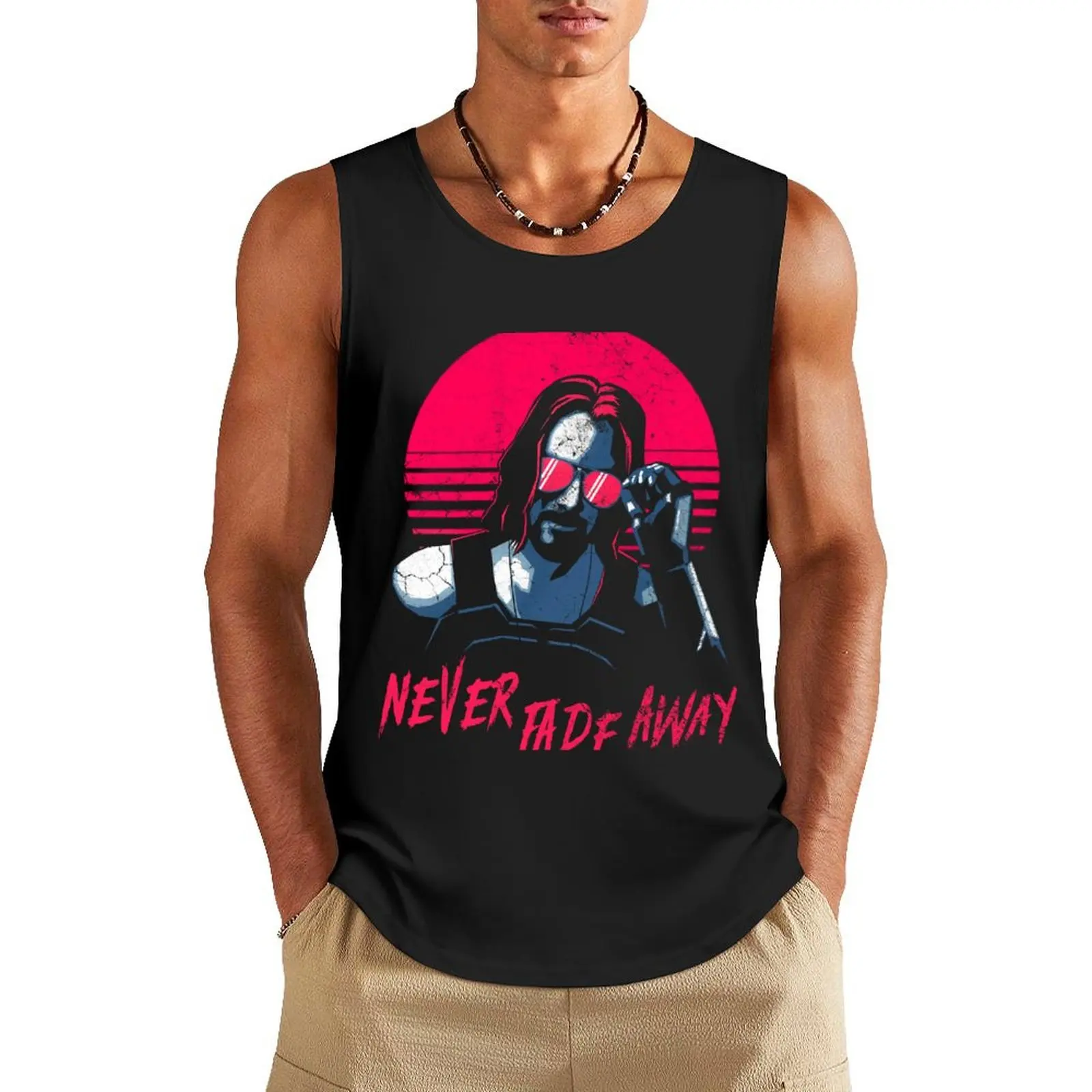 

Johnny Silverhand Cyberpunk - Never Fade Away Tank Top quick-drying t-shirt Sportswear for men