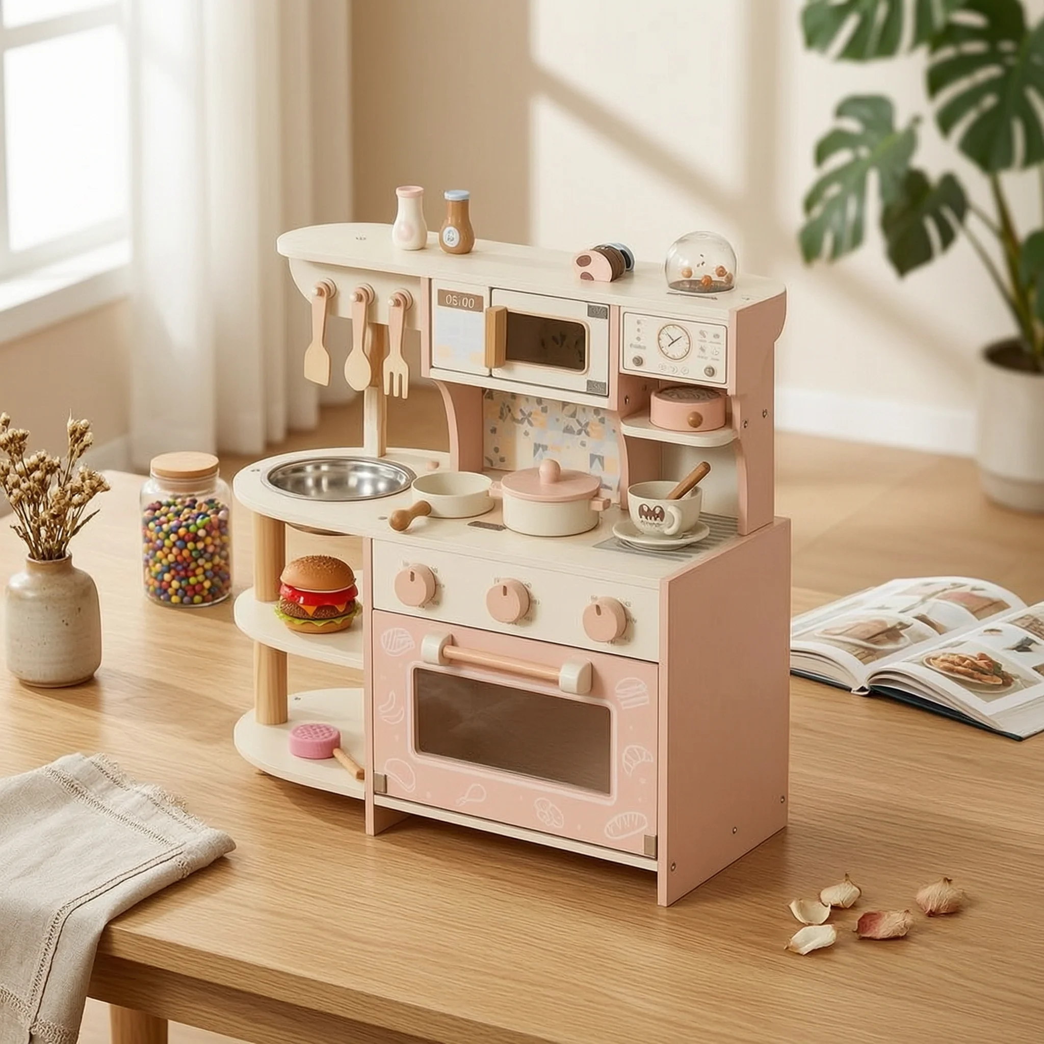 wooden-play-kitchen-compact-toy-kitchen-with-oven-freestanding-sturdy-for-toddlers-playroom-daycare