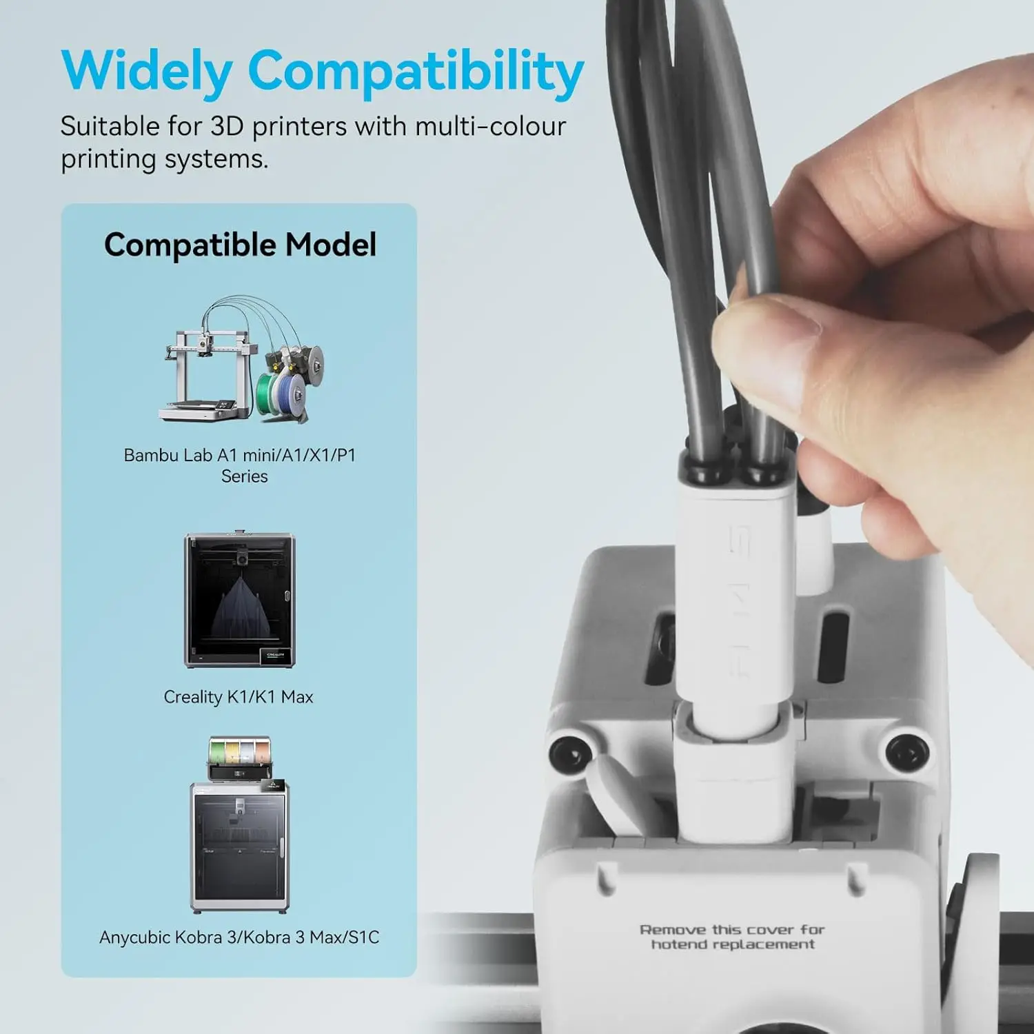 Tubo de PTFE ultrasuave para filamento de 1,75mm con cortador para extrusora, tubo de longitud OD de 2,5mm IDx4mm para laboratorio Bambu A1/P1P/P1S/X1C