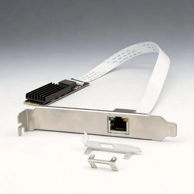 31BA Desktop M.2 Ethernet Card with Single RJ45 Port for File Transfer