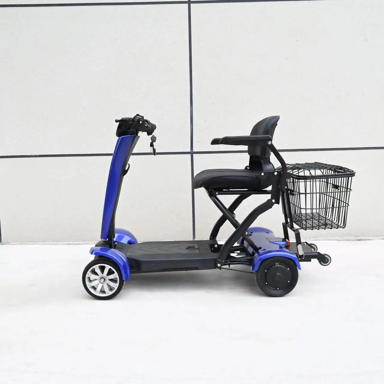 2024 latest EEC/COC folding mobile electric scooter 500w foldable mobile scooter electric 4 wheel electric bicycle for adults