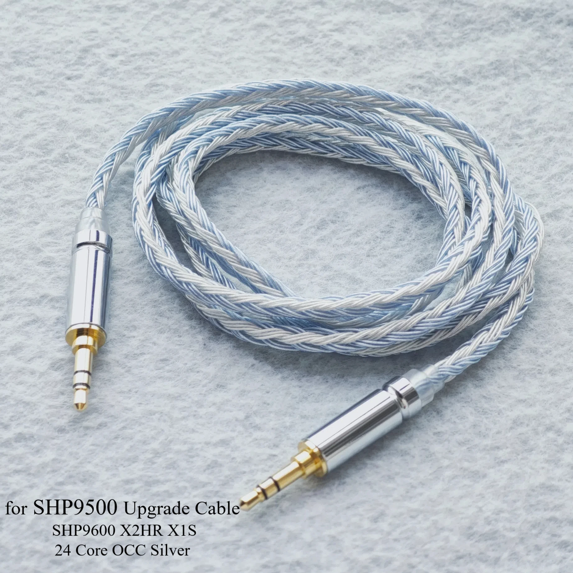 

24 Core SHP9500 SHP9600 X2HR X1S OCC Silver Mixed plated Upgrade cable Headphone wire 4.4 2.5 3.5mm Balance
