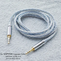24 Core SHP9500 SHP9600 X2HR X1S OCC Silver Mixed plated Upgrade cable Headphone wire 4.4 2.5 3.5mm Balance