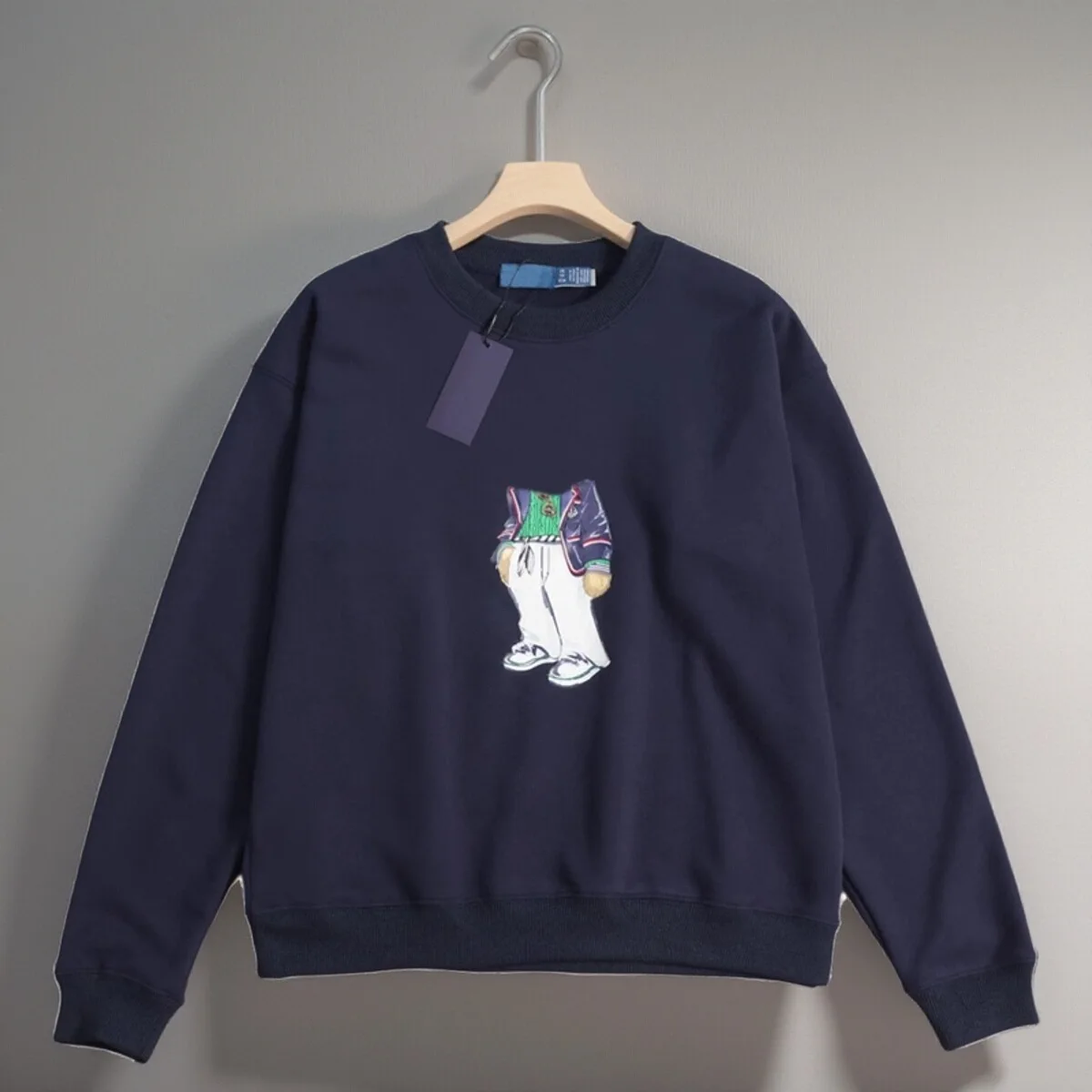 

Ladies round Neck Pullover Hoodie Embroidered Fleece Lined Printed Design Comfortable Fit Sweatshirt Soft Cotton Blend