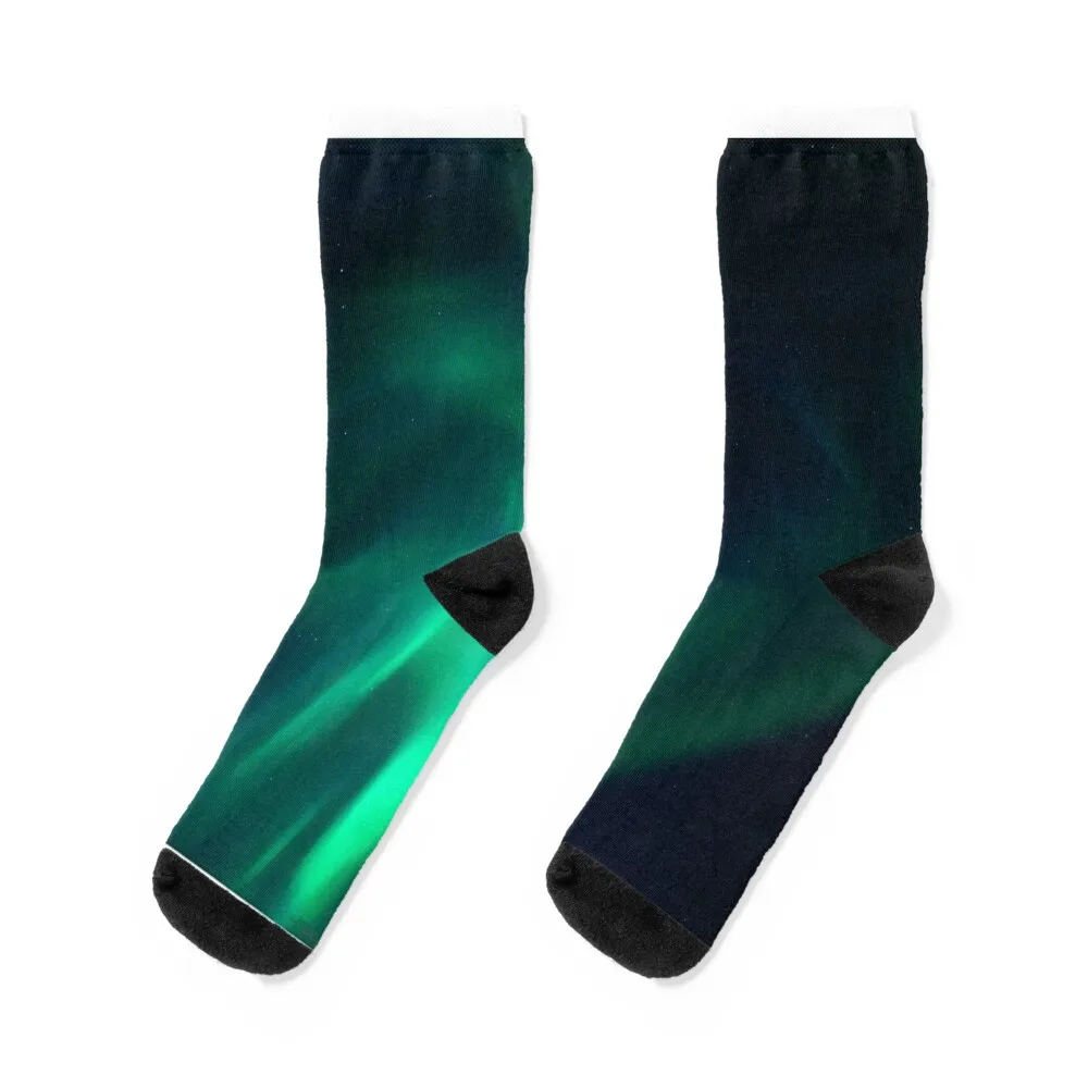 

Beautiful Northern Lights Socks Toe sports Rugby winter Soccer Socks Female Men's