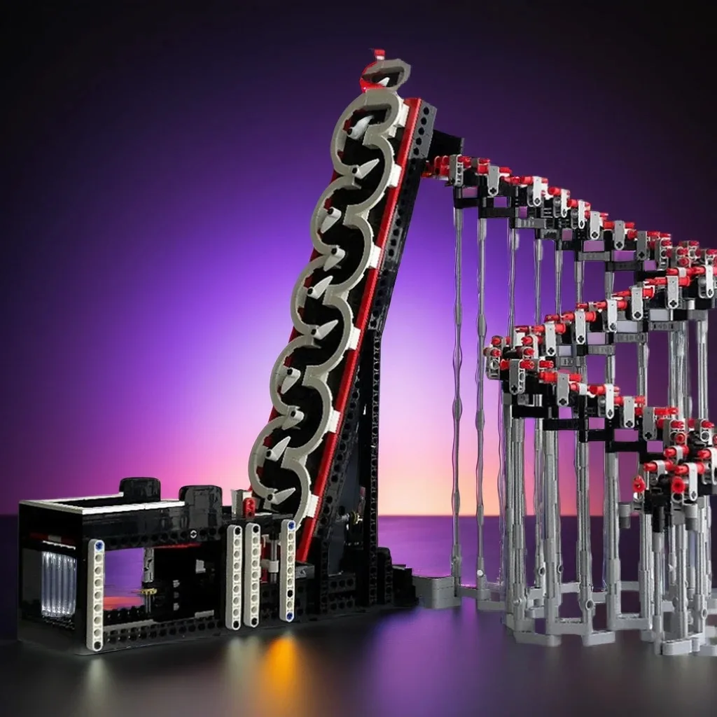 

1334Pcs GBC Double Snake MOC Ball Contraption (Dual Snake Track) Education Building diy Blocks Birthday Toys Gift