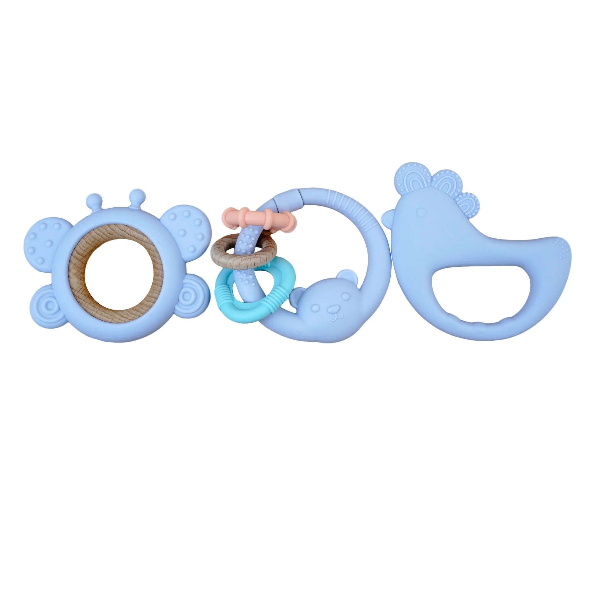 Massaggiagengive in silicone a forma di pulcino per neonati 3-6 mesi, per l'apprendimento della presa, per dentizione e sollievo dal dolore, ideale per alimenti e per calmare il morso dei bambini.