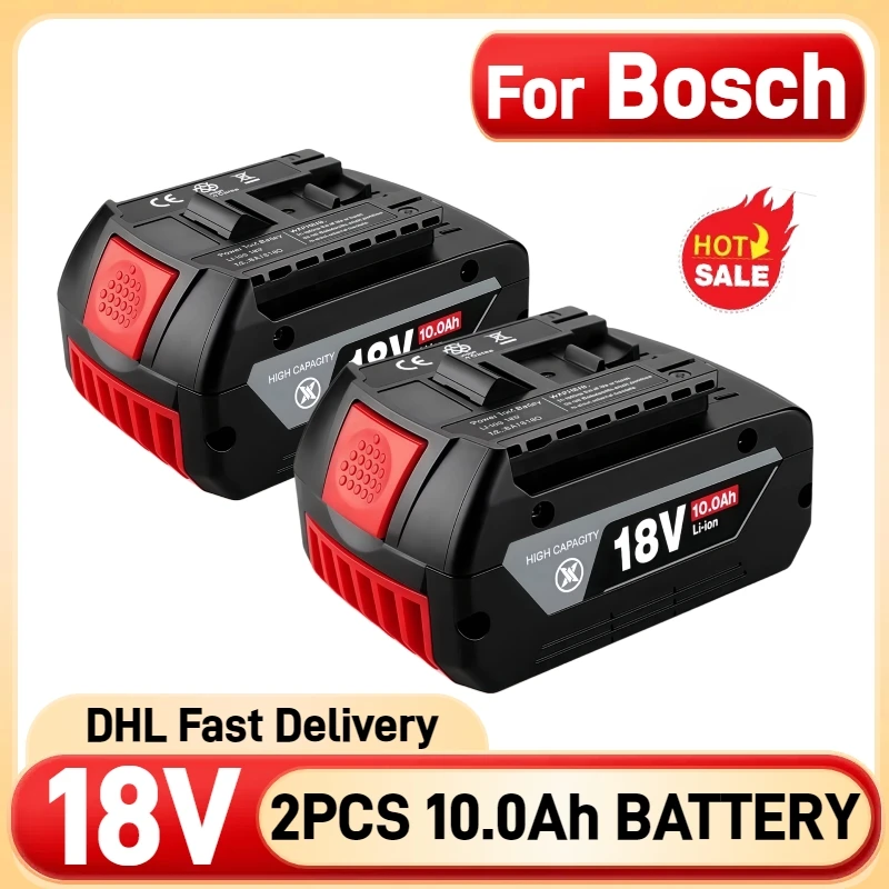 

100% original for Bosch 18V battery, 12.0Ah 10.0Ah 8.0Ah, for tool BAT609 BAT618 GBA18V80 18650 high-power 10C power battery