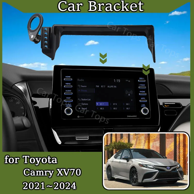 

For Toyota Camry XV70 2021 2022 2023 2024 8" Screen Car Mobile Phone Holder New MagSafe Magnetic Bracket Mount Stand Accessories