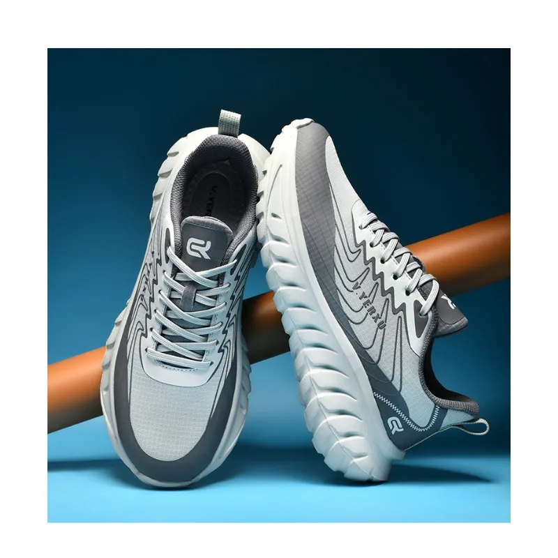 

YRZL Gym Shoes Mens Casual Sneakers 2025 Non Slip Walking Shoes Breathable Training Shoes Slip on Comfortable Sneakers for Men