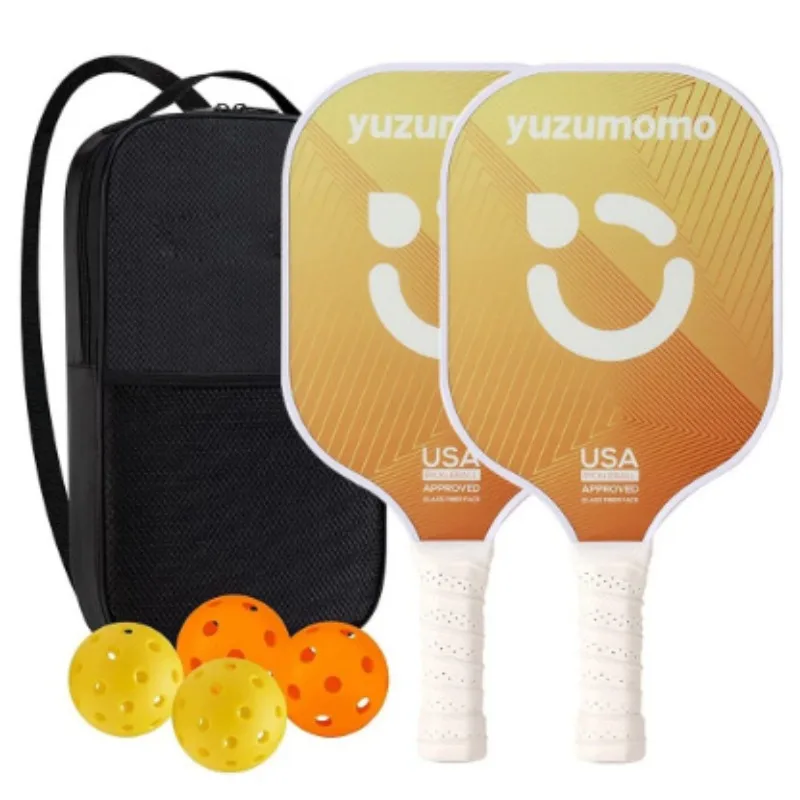 

Pickleball Paddles Set Rackets Portable Racket Cover Carrying Bag Gift Kit USAPA Approved Indoor Outdoor Honeycomb Core 4 Balls