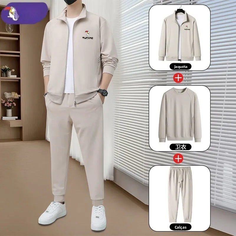 men's-2026-spring-running-sportswear-set-casual-open-cardigan-long-sleeve-hoodie-pants-three-piece-suit-polyester-youth-spring