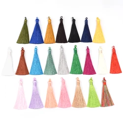 5/10PCS 9cm Polyester Silk Tassel Vertical Tassel Decoration Crafts DIY Craft Home Decoration Sewing Curtain Accessories