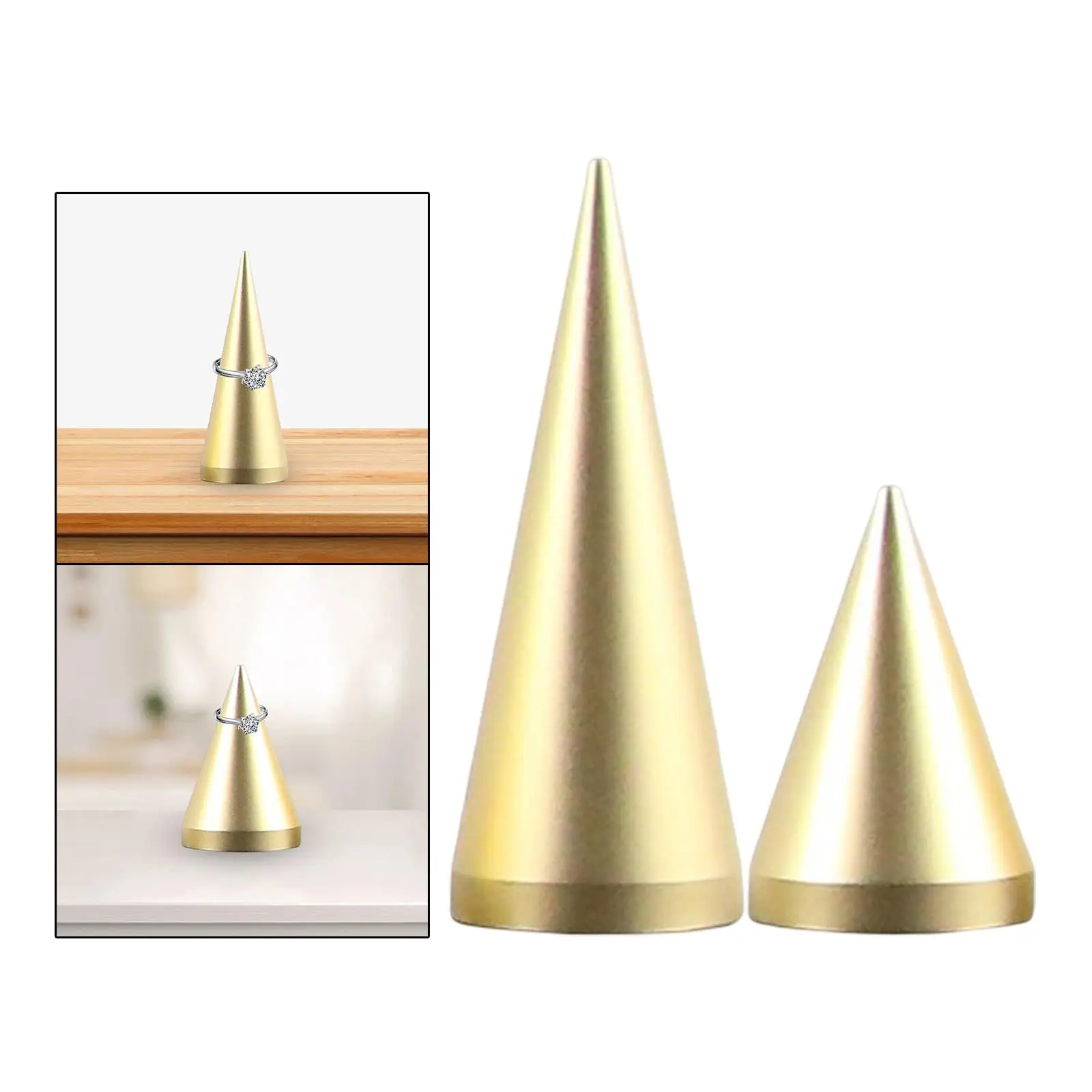 Cone Shaped Finger Rings Stand, DIY Craft Organizer para Finger Rings Jóias