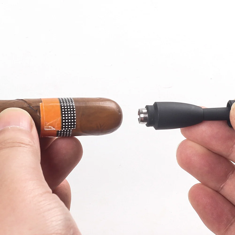 

Punch Keychain Mini Hole Opener Tool Stainless Steel Silicone Pocket Cigar Punching Tool Cigar Accessory