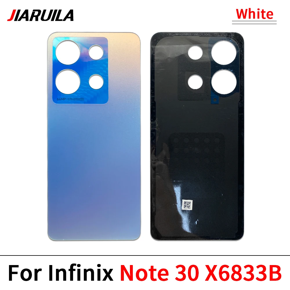 NEW For Infinix Note 30 X6833B 12 G96 X670  Hot 40i X6528B X6528 Battery Cover Back Panel Rear Door Housing Case Repair Patrs