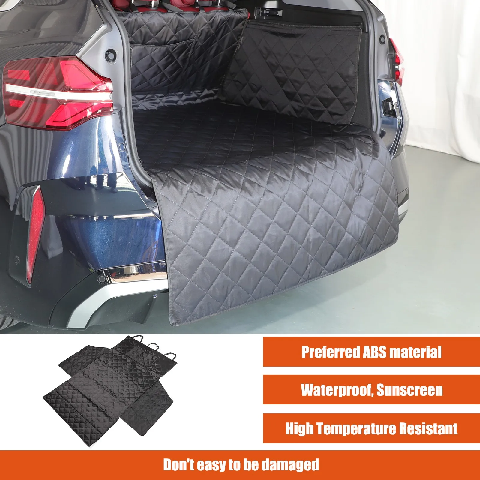 1 قطعة أسود مقاوم للماء سيارة جذع الكلب الحيوانات الأليفة حصيرة مكافحة القذرة حماية الوسادة لسيارات BMW X3 G45 2025-2026 الجذع الكلمة حصيرة اكسسوارات