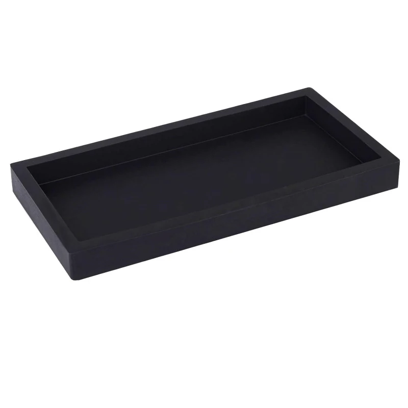 Bathroom Counter Storage Tray Silicone Bathroom Vanity Tray Shatterproof Durable Rectangle Bathroom Tray Soap Dispenser Tray