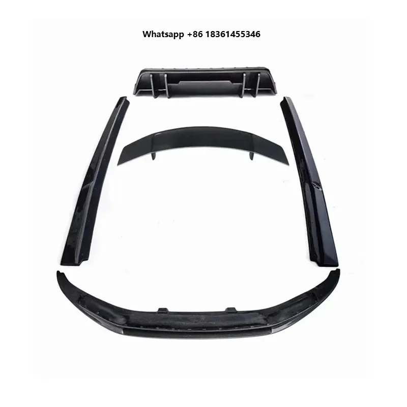 

V Style Dry Carbon Fiber Front Rear Bumper Lip Spoiler Body Kit 2017-