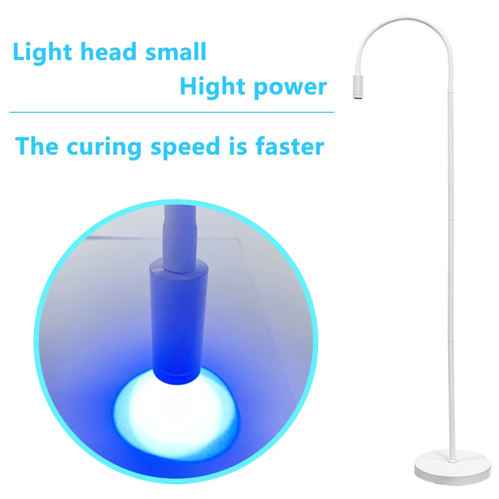 Imagem -05 - Lâmpada de Cura uv com Interruptor de pé Lâmpada de Assoalho para Enxertia de Cílios Adesivo Secagem Rápida Pedal Silencioso